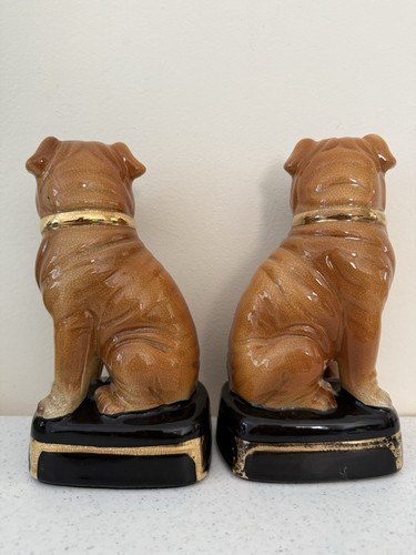 Takahashi San Francisco Shar Pei book ends ceramic figurines Statue Japan - Picture 8 of 18