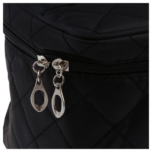 Bolso de almacenamiento con cremallera para hacer asa de tren estuche monedero-L negro X6F86947 - Imagen 7 de 7