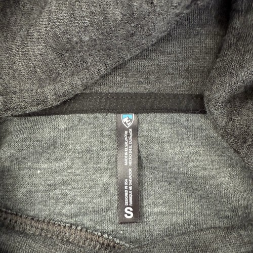 Kuhl Hoodie Pullover Damen Größe S grau Wollmischung Pulli Wasserfallausschnitt - Bild 3 von 10