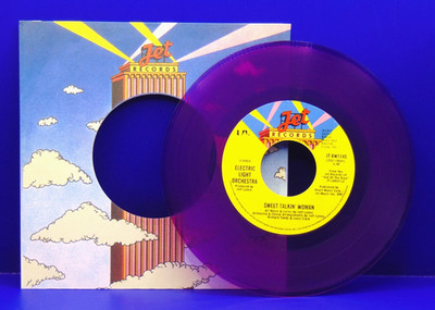 ELECTRIC LIGHT ORCHESTRA  Sweet Talkin' Woman  PURPLE 45 RPM JET 1145 NEAR MINT+