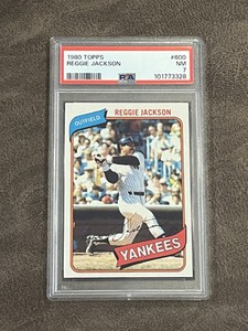 1980 Topps Reggie Jackson #600 PSA 7 NM HOF New York Yankees Legend!