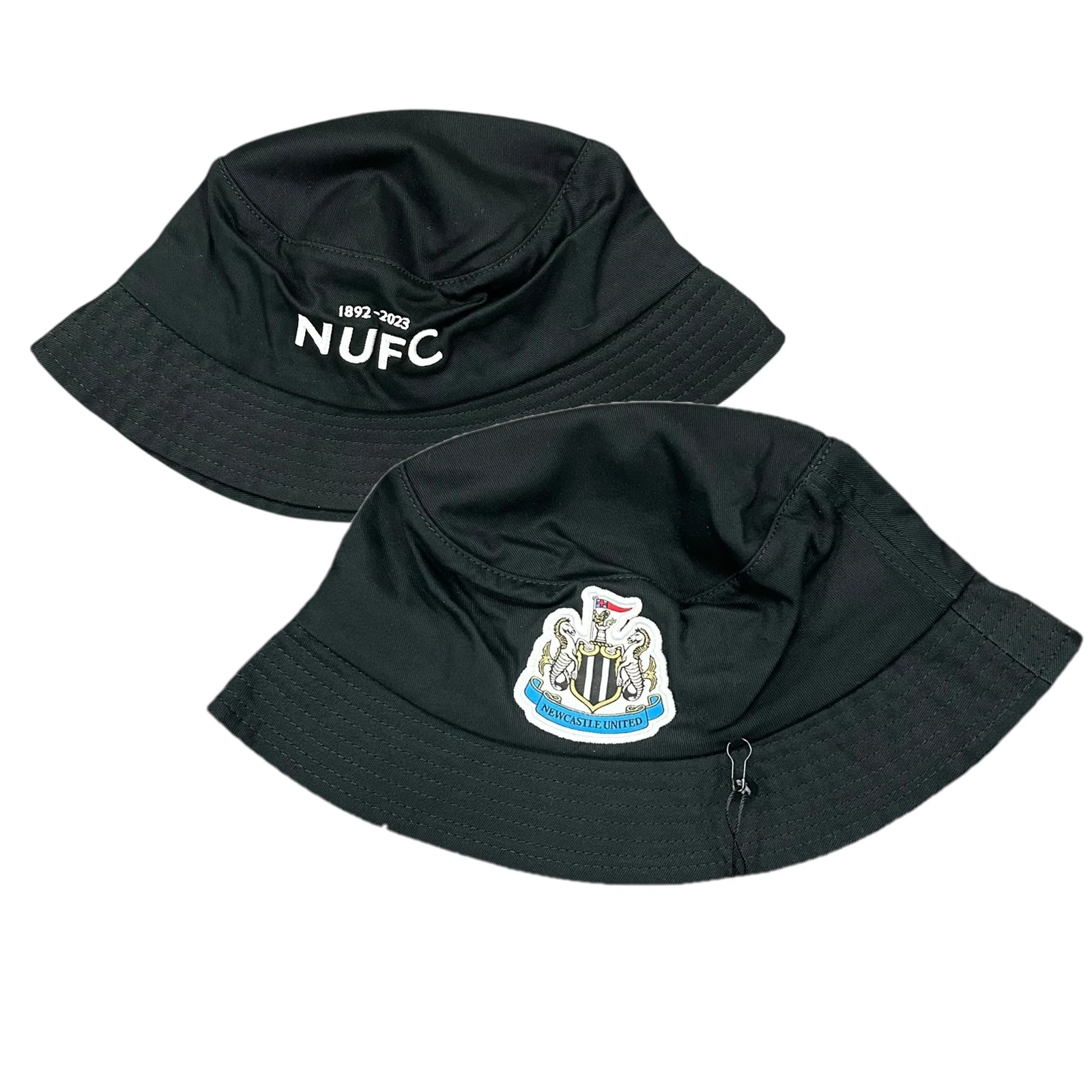 Newcastle United Bucket Hat Adult Castore Football Black Hat - New