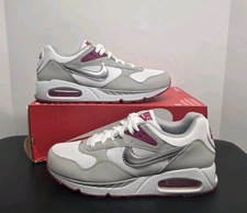 WOMANS NIKE AIR MAX CORRELATE SILVER WHITE FUCHSIA 511417-102 SIZE 10 PRE-OWNED 