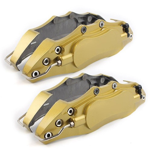 4pcs 10.5" Metal 3D Universal Style Front Brake Caliper Cover GOLD - Picture 10 of 11