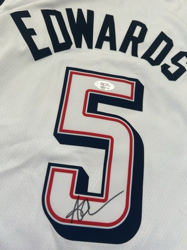 Anthony Edwards Signed Autographed 2024 Team USA Olympics Jersey PSA/DNA - Picture 2 of 4