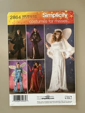 Simplicity Misses' Halloween Costume Pattern 2864 Size 6-12 UNCUT