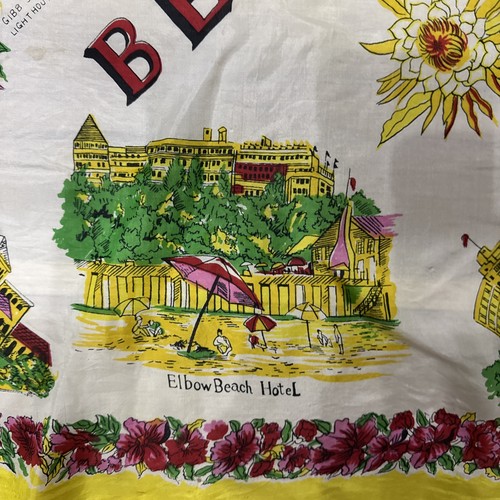 Vintage Bermuda Souvenir Scarf Silk - Picture 4 of 6