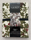 Ralph Lauren Christmas Holiday Tablecloth Cotton 60"x104" Nappe Mantel Rectangle