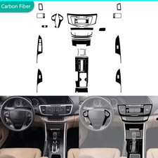 37pcs Glossy Piano Black Full Interior Trim Kits For Honda Accord Sedan 2014-17 37pcs Glossy Piano Black Full Interior Trim Kits For Honda Accord Sedan 2014-17
