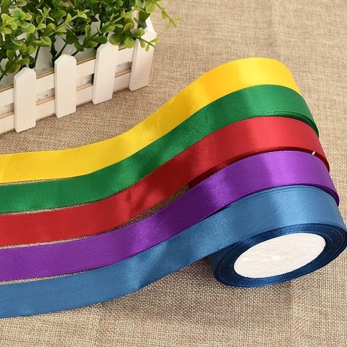 Cinta de satén 1"x25 yardas color sólido para envolver regalos, manualidades, lazos para el cabello, boda - Imagen 70 de 188