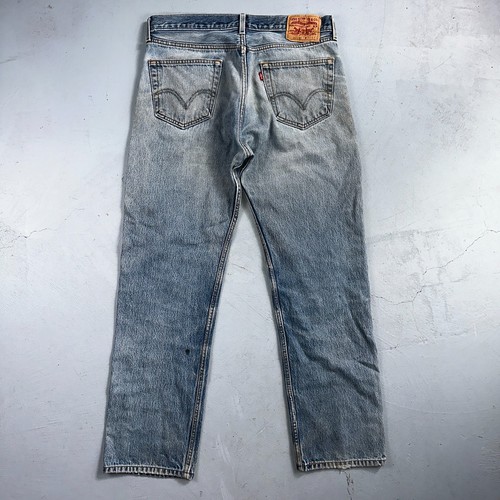 Levis 501 Vintage Y2K 90s XX Straight Leg Jeans blau helle Waschung 36x34 Act 33x30 - Bild 22 von 22
