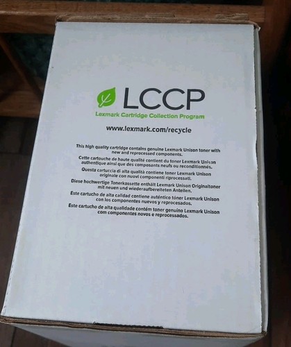 Genuine Lexmark 58D1U0E Black Ultra High Yield Contract Toner - New Sealed - Zdjęcie 5 z 5