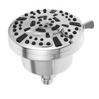  1 Set Filtered Shower Sprayer: Stainless Steel Plated Round Showerhead With