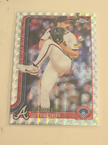 2025 Topps Chrome Spencer Strider Gold Geometric #46 Atlanta Braves