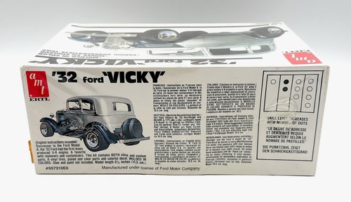 AMT '32 Ford Vicky 1:25 Scale Model Kit 6573 New Factory Sealed Excellent Shape - Picture 4 of 5