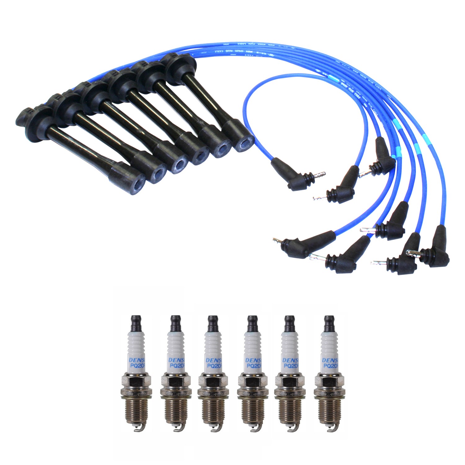 NGK 5mm Wire Set and 6 Denso Platinum Spark Plug Kit For Camry ES300 3.0 V6 FWD