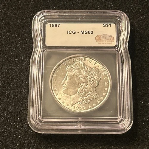 1887 Morgan Silver Dollar MS62 ICG Graded