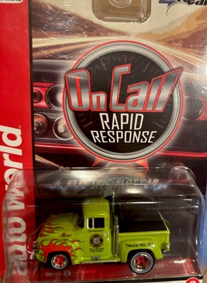 AUTO WORLD 56 Ford F100 Pickup ☆HOスロットカー Auto World 4Gear 1956 Ford F100 Pickup (Red) HO Scale Slot
