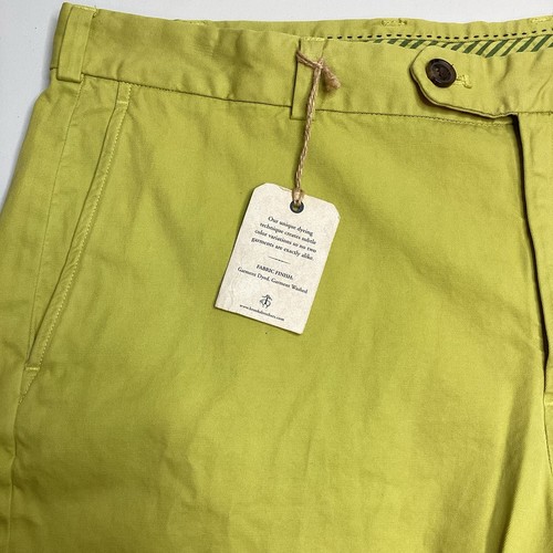 NWT Brooks Brothers Shorts Yellow Bermuda Garment Dyed 100% Cotton Size 40 - Picture 4 of 15