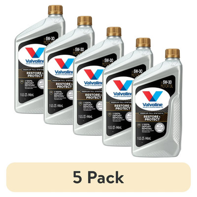 (5 pack) Valvoline Restore & Protect Full Synthetic 5W-30 Motor Oil 1 QT