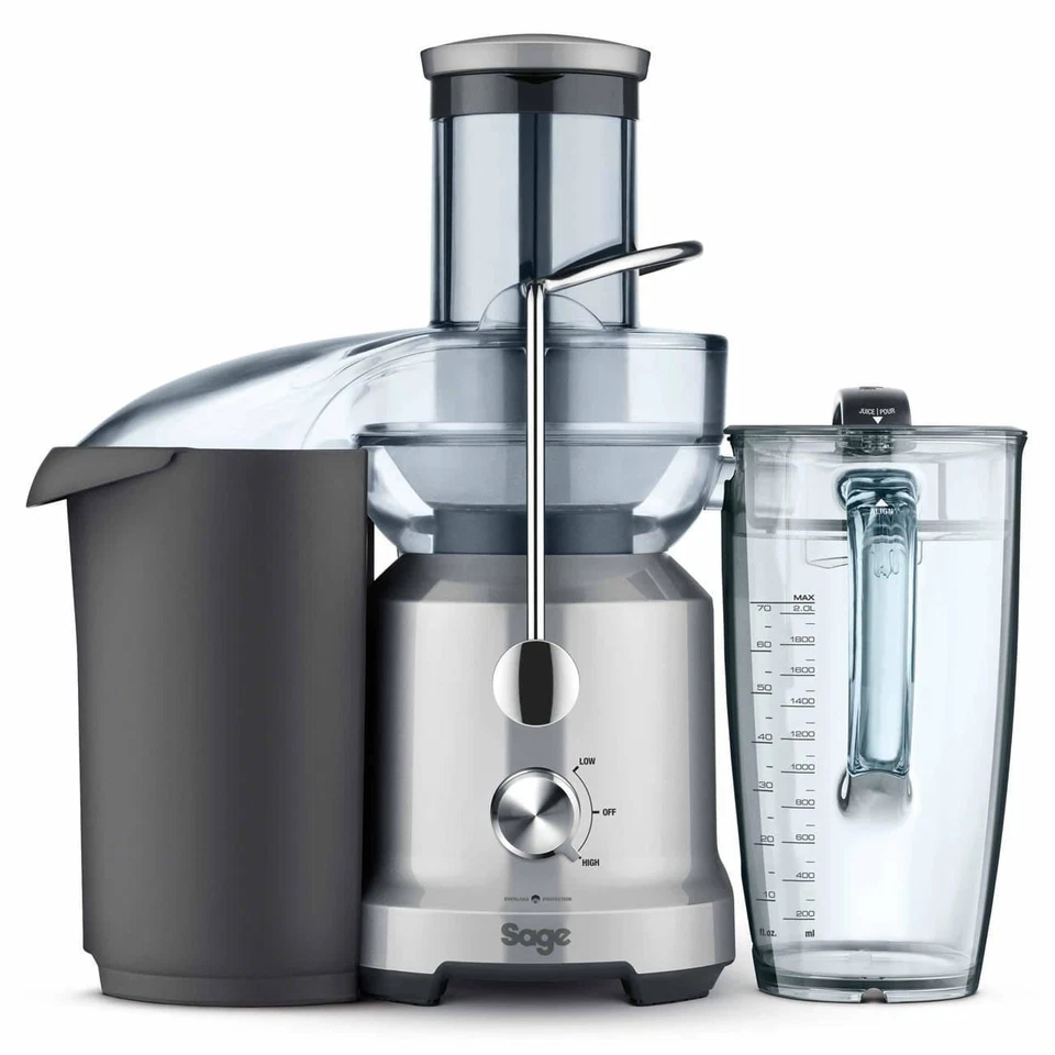 Sage The Nutri Juicer Cold BJE430SIL Cold Press Juice Extractor 1250W Silver,