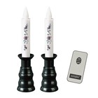 sunmeny LED Candle 2 Piece Set with Remote Control