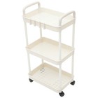  Trolley-Aufbewahrungsregal, rollendes Badezimmer, Aufbewahrung, Küche,