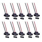 10PCS 5V Welding 2Pin Waterproof TYPE-C Female Power Socket Charging Adapter A
