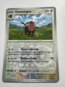 Oinkologne 72/91 Pokemon Paldean Fates Reverse Holo Card NM Condition
