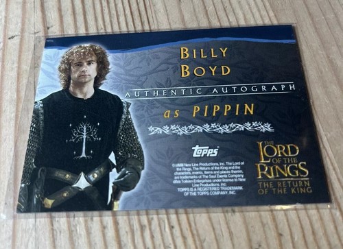 Topps Herr der Ringe Die Rückkehr des Königs - Pippin - Billy Boyd - Autogrammkarte - Bild 2 von 2
