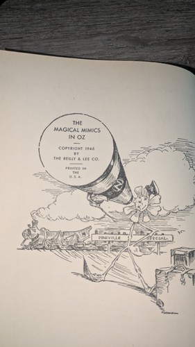 Vtg 1946 1st Ed  THE MAGICAL MIMICS IN OZ JACK SNOW WIZARD OF OZ Illus Kramer - Bild 10 von 24