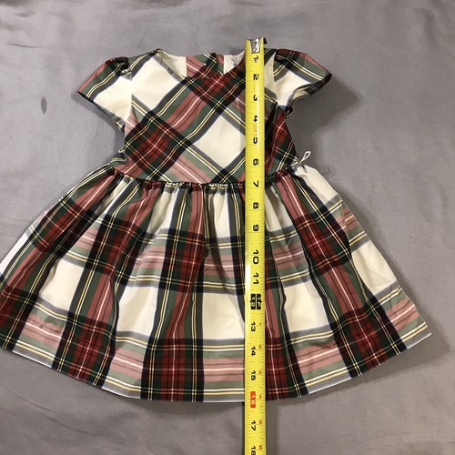 Ralph Lauren Kleid Mädchen 6 Monate Kariert Kurzarm Bloomer Set - Bild 4 von 16
