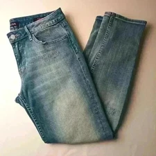 Vigoss Brand Denim Jeans Size 29/8 The Thompson Tomboy Distressed Straight Leg