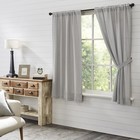 Farmhouse 63"x36" Panel Pair Grey Rod Pocket Burlap Window Curtains VHC Brands