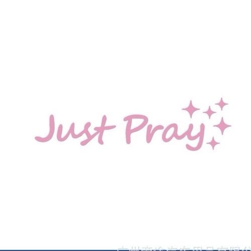 Just Pray ✝️ Faith-based Rearview Mirror Funny Vinyl Window Decal Sticker Car - Picture 9 of 15