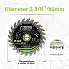 2/3/5/10pcs Diamond Cutting Wheel Disc Cuts Wood Synthetic Wood PVC Pipe 85mm