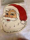Set Of 5 Vintage Santa Clause Head Christmas Clings 1987 Two Way Vu