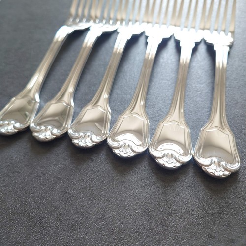 Christofle PortRoyal 6pcs Silverplate Flatware Fish Fork Near MINT - Picture 8 of 16