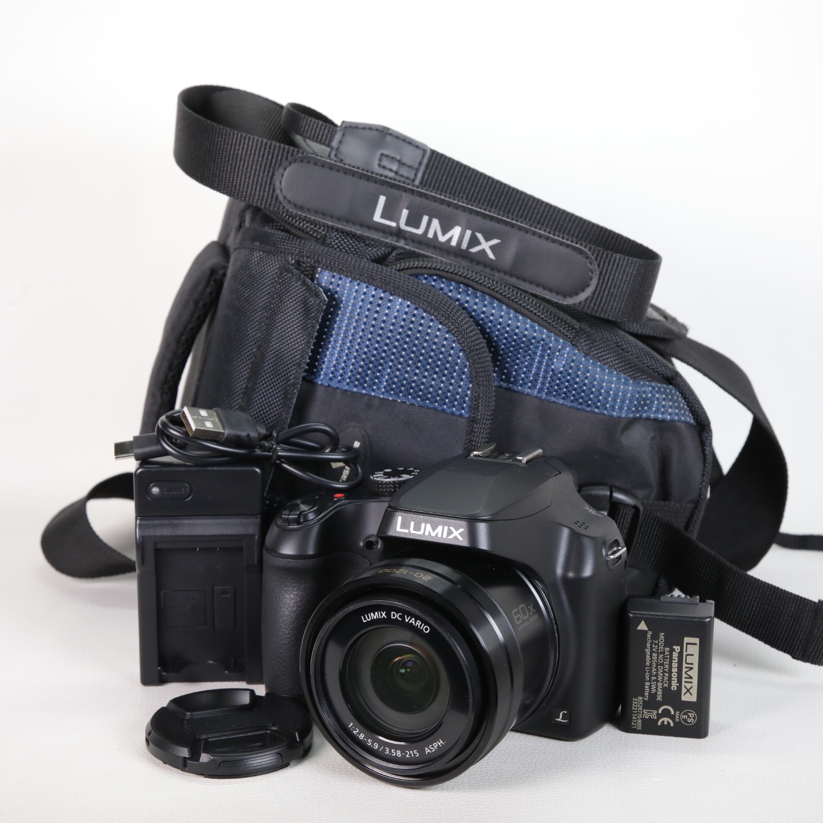 Panasonic LUMIX DMC-FZ82 Camera 16.1MP, Wi-Fi, 4K, 60x Zoom, Very Good Condition