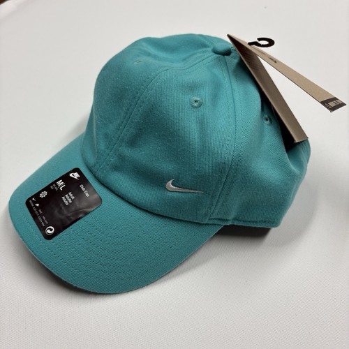 Nike Swoosh Club Performance Mütze verstellbar Aqua Erwachsene Unisex Größe M/L NEU