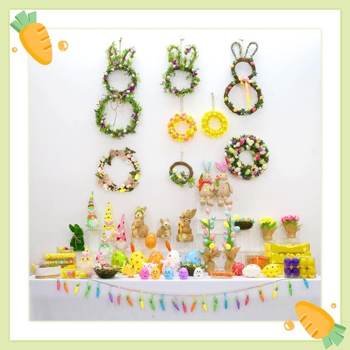 Mini Chicks Easter Decoration 36pcs 1.35" Tiny Chenille Rainbow Multicolor - Picture 8 of 8