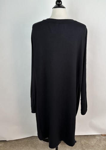 NWT Athleta Balance Sweatshirt Dress Plus 3X 24W 26W Black Zip Pocket Soft - Picture 6 of 10