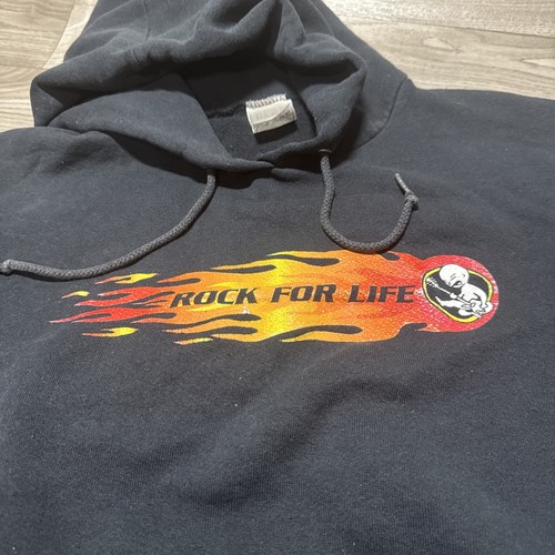 90s Y2K Rock For Life Anti Abortion Rock Merch - Hoodie -2XL Grunge Wear - Picture 3 of 13