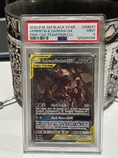 PSA 9 Mint - Umbreon & Darkrai GX SM241 SM Promo Pokemon TCG