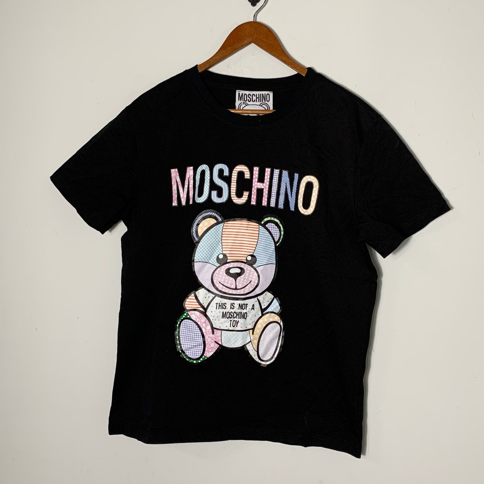 NWT! Moschino Teddy Bear Tshirt Black Size M