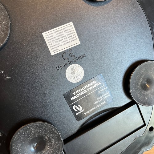 Interact V-Thunder Racing Wheel PlayStation 2 PS2 Blue Black Working - NO PEDAL - Picture 5 of 5