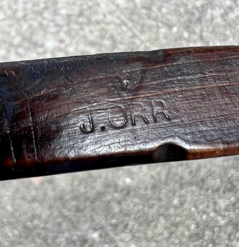 J. ORR Early Antique Molding Wood Plane Carpenters Tool Refinished 9”x2.5” NICE - Picture 7 of 21