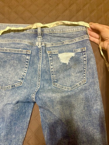GAP Women’s True Skinny Ankle MID Rise Jeans Distressed Denim - Size 28 / 6P - Picture 11 of 11
