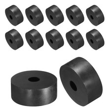 12pcs Rubber Spacers 50mm OD, 12mm ID, 20mm Height Round Anti Vibration Spacer