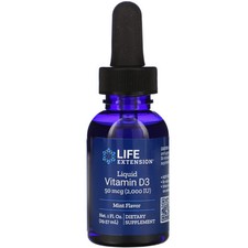 2 X Life Extension, Liquid Vitamin D3, Mint F...